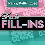 Get hooked on Fill-Ins &ndash; crosswords with a delightful twist!
Instead of clues, we give you all the answers &ndash; you place them on the grid! Tap into your deductive powers to correctly place the words reading across and down.
Ready, set, go! Each puzzle is unique and presents its own challenge, offering a fresh experience each time you play. Whether you&rsquo;re looking for a quick brain teaser or a longer session, Fab FILL-INS&trade; provides endless fun and puzzle-solving satisfaction.