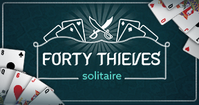 Forty Thieves Solitaire Card Image
