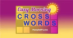 Penny Dell Easy Morning Crosswords Card Image