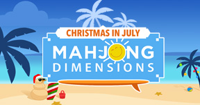 Christmas in July Mahjong Dimensions Card Image