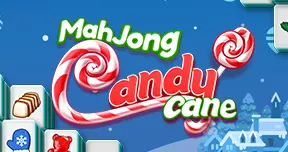 Mahjongg Candy Cane Card Image