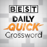 A free daily crossword that's not too difficult &ndash; just right for your coffee break. This fast and easy crossword is perfect for those who want a quick brain challenge. With a new puzzle every day, you'll be able to fit in a bit of mental exercise during your busy schedule. Each crossword comes with simple clues to keep things light while still testing your knowledge. It&rsquo;s a great way to refresh your mind and take a quick break.