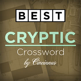 Best Cryptic Crossword by Cincinnus