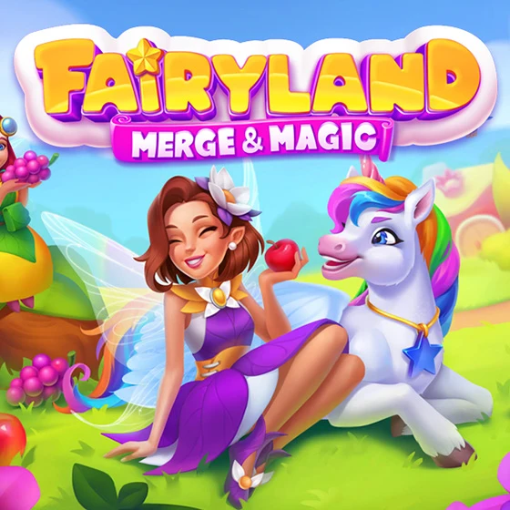 fairyland merge and magic game logo