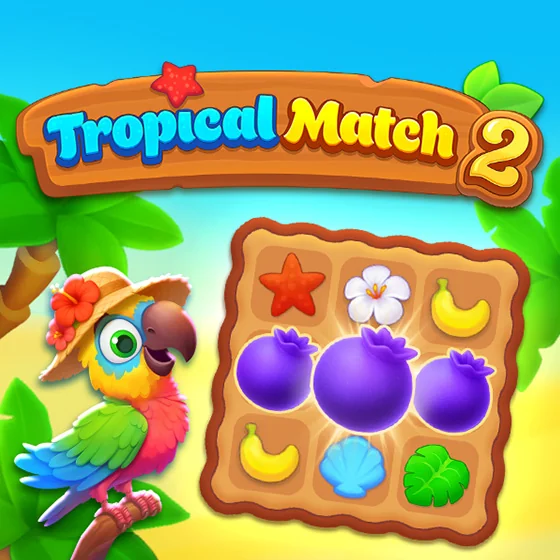 Tropical Match 2 game logo