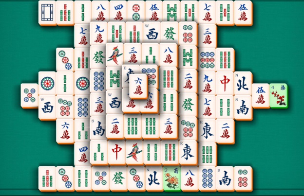 Mahjongg Solitaire strategy has you thinking both horizontally and vertically.