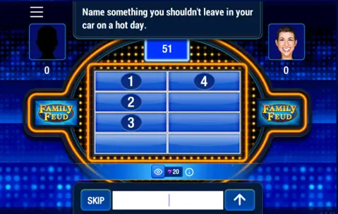  A sample in-game survey question