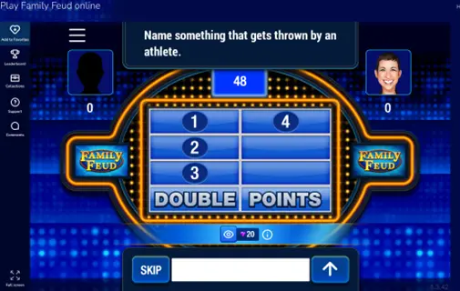  A sample in-game survey question