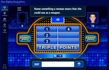  A sample in-game survey question