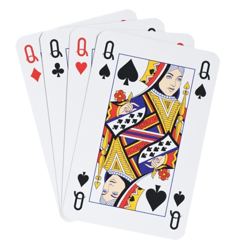 Spider Solitaire tips include building sequences with queens, as shown in this photo.)