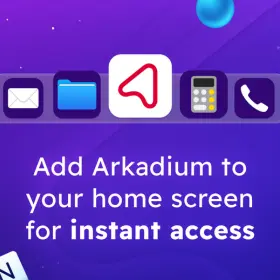 Add Arkadium to Your Desktop or Home Screen 