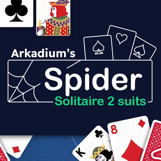 Arkadium's Spider Solitaire 2 Suits