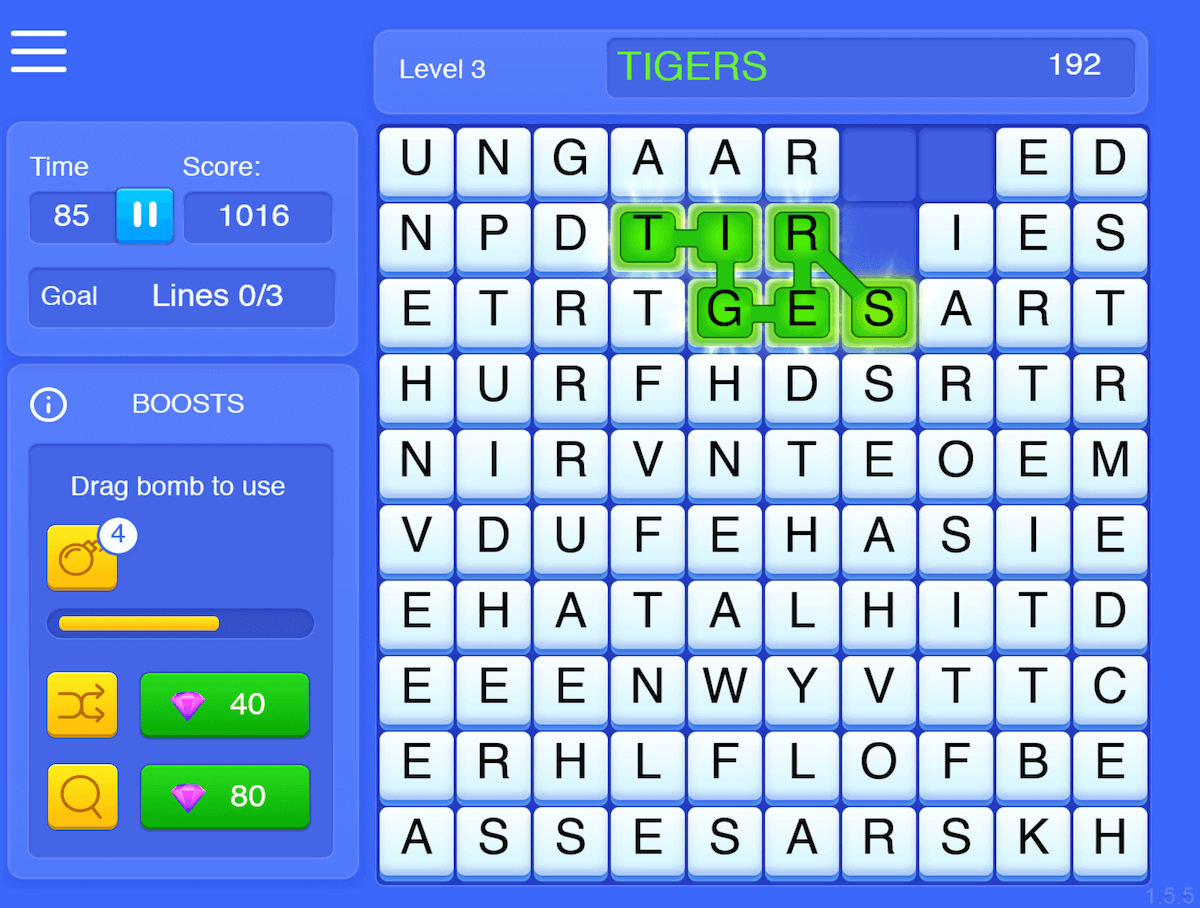 word wipe gamescreen