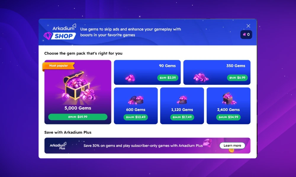 Promo Code Redemption for Gems as a Subscriber