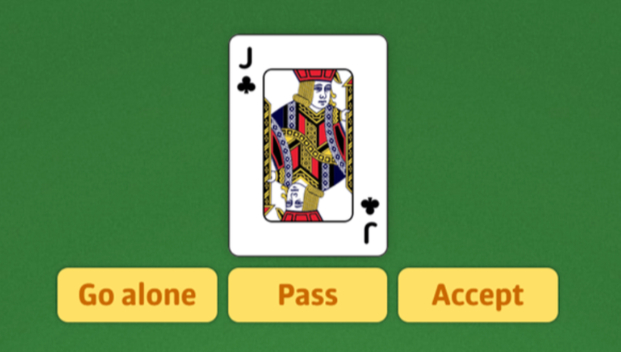 Example of recieving a card and options you have