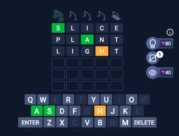 A screenshot of Arkadium’s Hurdle game in progress