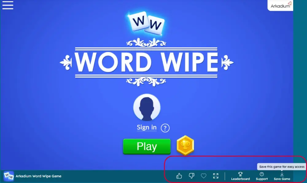 Save Your Favorite Games to Your Desktop or Home Screen