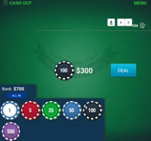 Live game of Blackjack on Arkadium