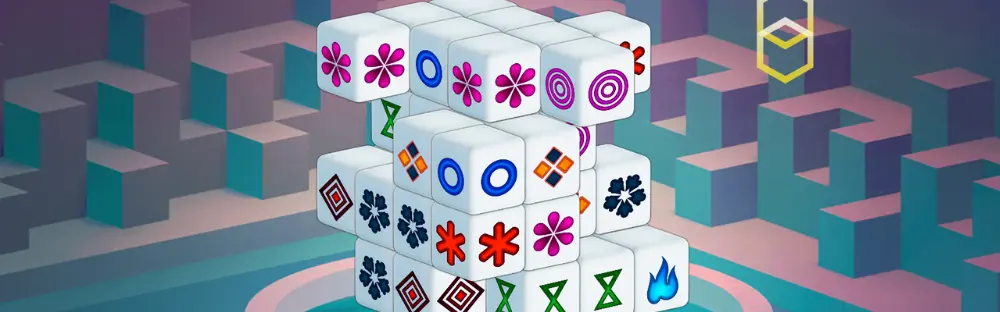 A zoomed in view of a game of Mahjongg Dimensions